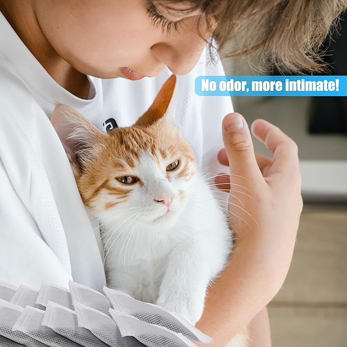 4 Pack Replacement Charcoal Filters Refill Pads for Catit Magic Blue Cat Litter Box Air Purifier