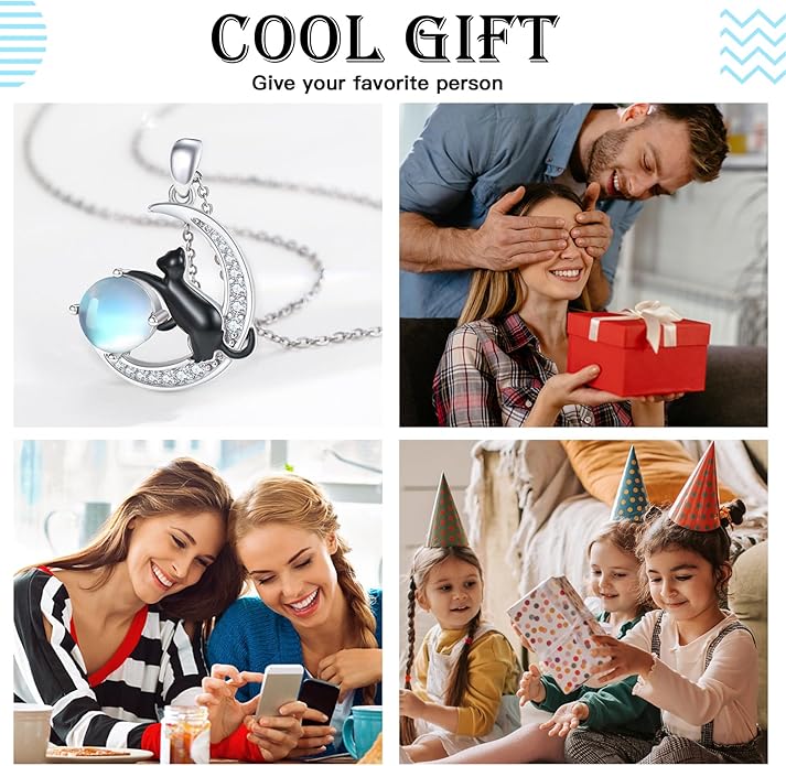 Animal Necklace 925 Sterling Silver Cat/Dog/Fox/Axolotl/Highland Cow Pendant Necklace Cute Animal Jewelry Graduation Gifts for Women