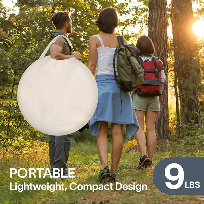 Alvantor Screen House Gazebo, 6-10-15 Person Pop Up Igloo Screened Canopy Tent with Mosquito Netting Sides, Instant UV Resistant Sun Shelter for Garden, Patio, Backyard