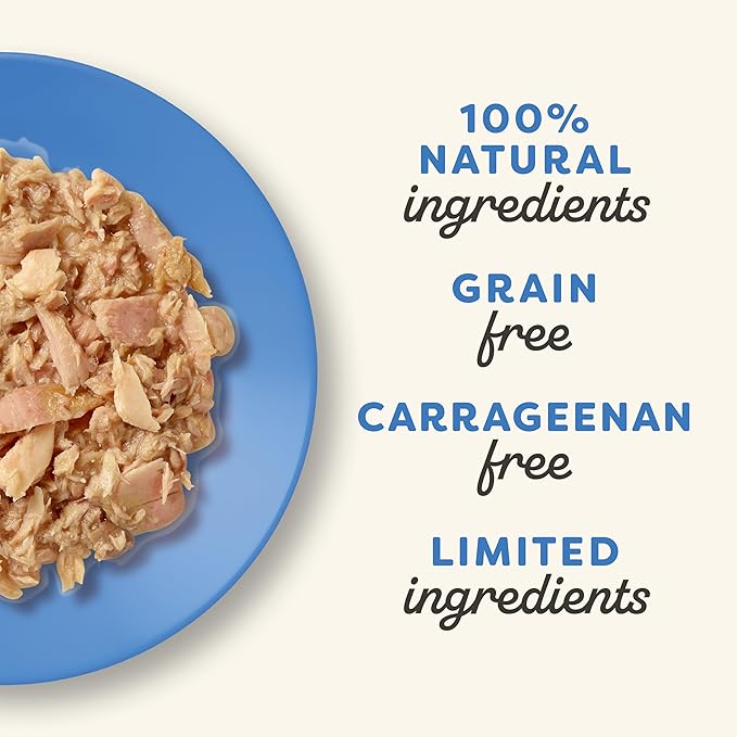 Applaws Natural Wet Cat Food in Broth, Limited Ingredient Wet Cat Food Pouches, No Additives, Made with Natural Ingredients, Cat Food Fish Variety Pack in Broth (12 x 2.47oz Pouches)