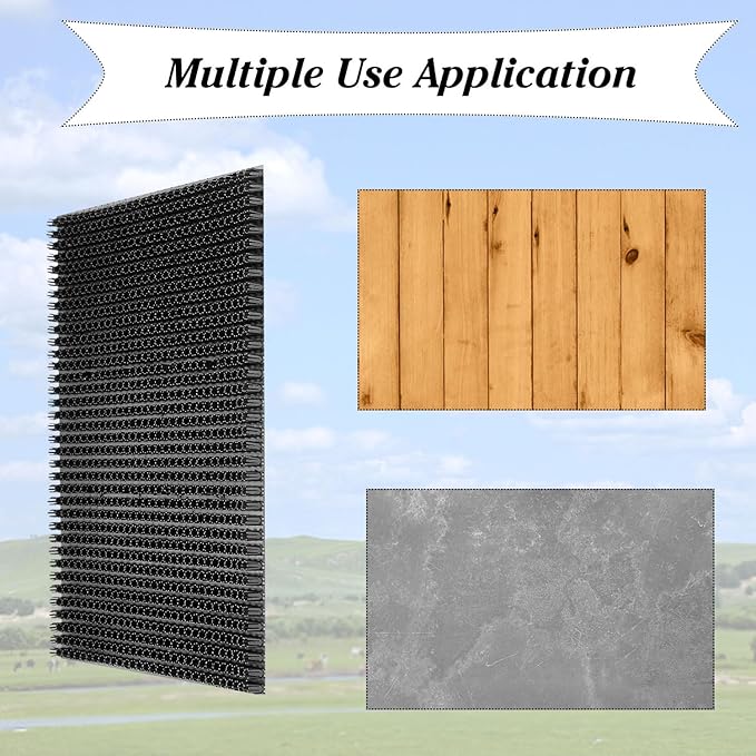 2 pcs Horse Cattle Scratchers, Horse Scratching Post, Soft Massage Brush Kit for Equine Bovine, Scratching Itch Relief Pad for Farm Animals Goat Sheep Cow Dog