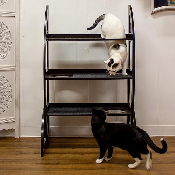 Penn-Plax Hanging Cat Tree Contemporary Cat Walk – 2 Different Setups: Free Standing or Door Hanging