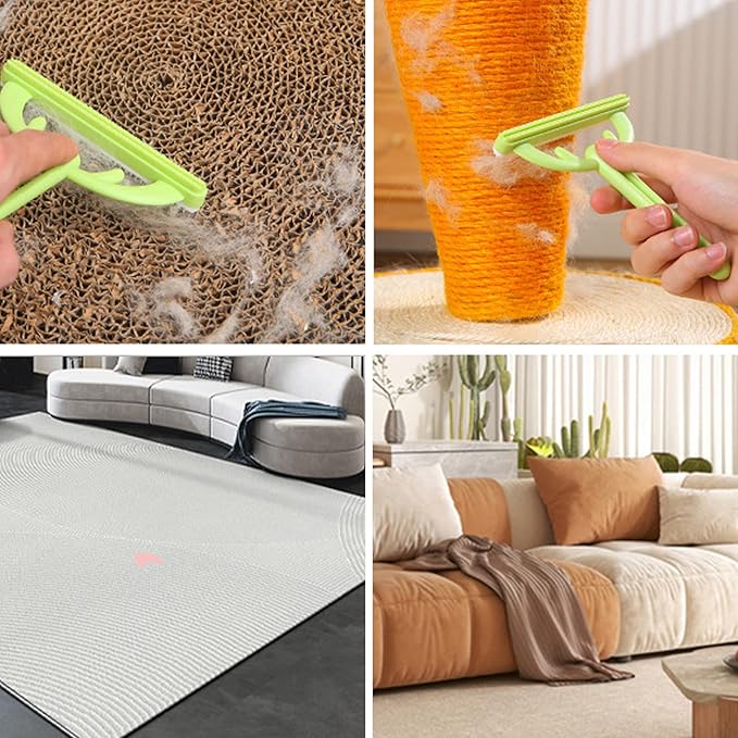 7.6in Pumpkin Pet Brush Cat, 2Pcs Creative Comfortable Self Cleaning Slicker Brush, Cat Brush for Shedding and Grooming Self Cleaning (Orange)