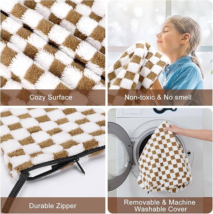 MIXJOY Heated Cat Bed, 11 Adjustable Temperature Cat Heating Pad Indoor with Timer, Pet Heating Pad for Cats Dogs, Electric Dog Heating Pad with Washable Cover, Heated Pet bed-18''x16'', Small