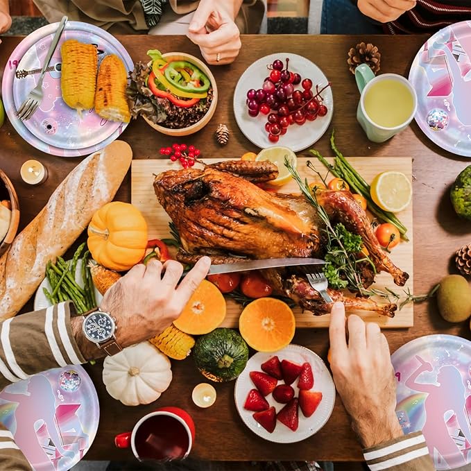 96 Pcs Birthday Plates and Napkins Party Supplies - Disposable Forks Paper Dessert Tableware Guitar Cartoon Decorations Table Dinnerware Favors Set, Serves 24(Guitar)