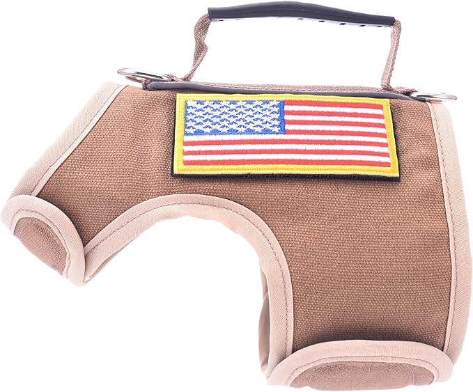 Tactical Kitty Harness and Leash for Walking Escape Proof, Adjustable Kitty Walking Jackets, Padded Stylish Kitty Vest, Khaki, X-Small