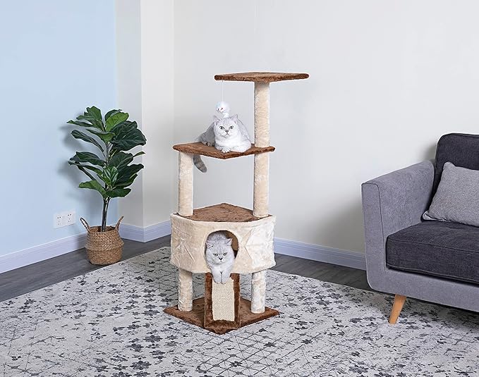 Go Pet Club F708 46" Kitten Tree,Beige