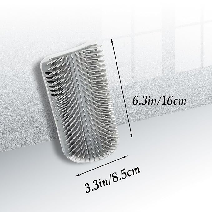 2 Pack Cat Self Groomer, Wall Corner Groomer Brush, Cat Face Scratchers, Cat Self Groomer for Indoor Cats, Wall Corner Cat Scratcher for Long/Short Fur Kitten 6.3inch