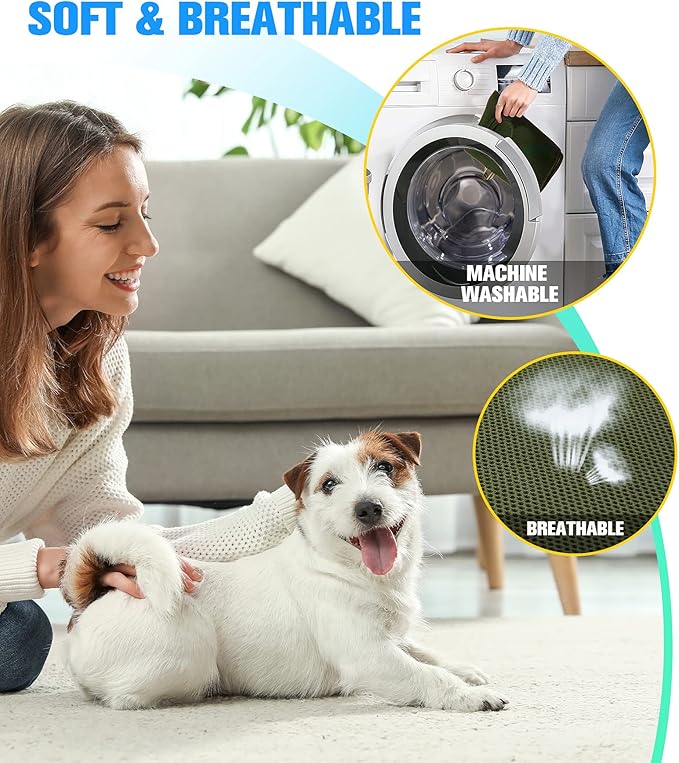 10 in 1 Pet Grooming Hammock Harness with Nail Clippers/Trimmer, Nail File, Comb,Dog Nail Hammock, Dog Grooming Sling for Nail Trimming/Clipping (XXL/Under 120lb, Khaki Green)