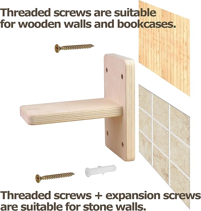 Wall Mounted Stairs for Cats, Cat Wall Mounted Shelves Board, Kitten Wall Ladder Climber Wooden Cat Wall Shelf Set Float, Cat Scratching Post Steps Cat Perch for Climbing Playing Lounging