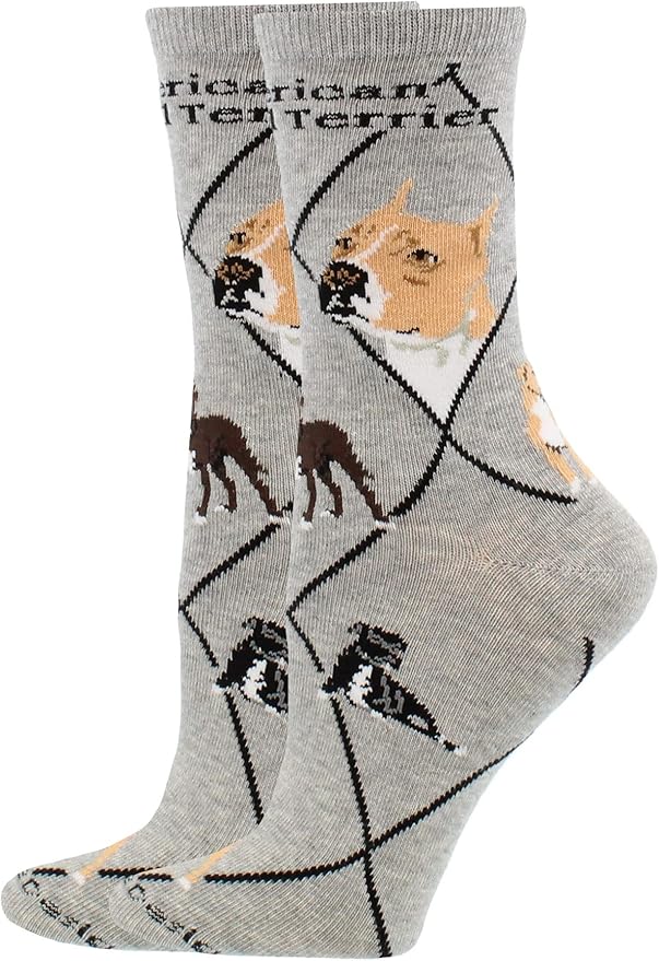 American Pit Bull Terrier Socks for Women Gift for Dog Lovers