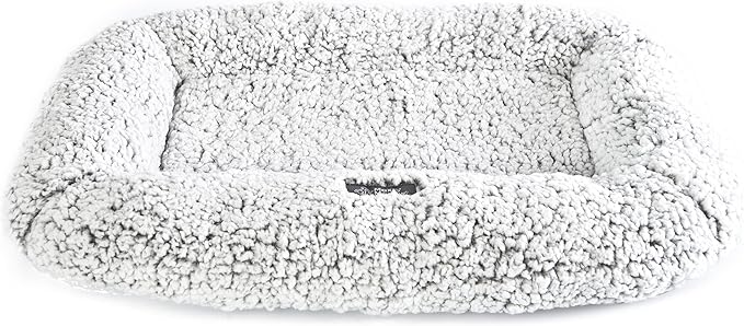 Max & Marlow Dog Bed Dog Couch Bed Washable Dog Bed Crate Mat Dog & Cat Bed, Non Slip Bottom, Gray, 23" L x 15" W x 3.5" Th