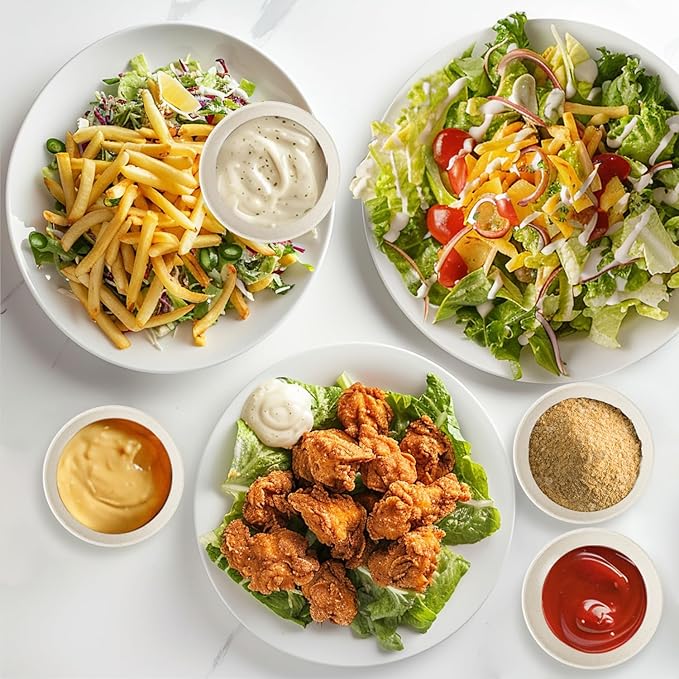 4 Inch Appetizer Plates 8 Pieces, Lightweight and Unbreakable Wheat Straw Plates, Small Sauce Plate, Mini Serving Bowls for Side Dishes, Condiment, Appetizer (White)