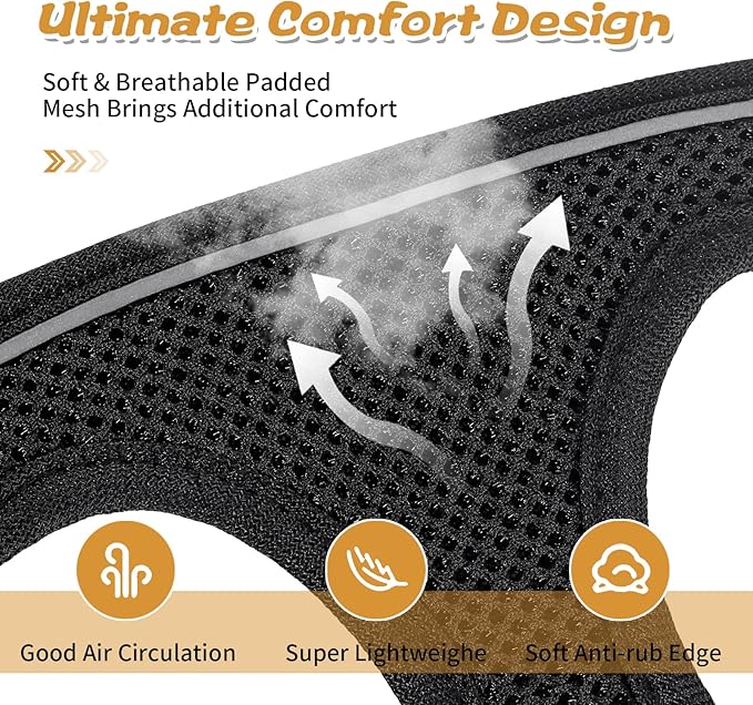 Cat Harness and Leash Escape Proof,Soft Adjustable Kitten Vest Harness for Walking Reflective Easy Control Pet Harness for Cat Small Dog Puppy