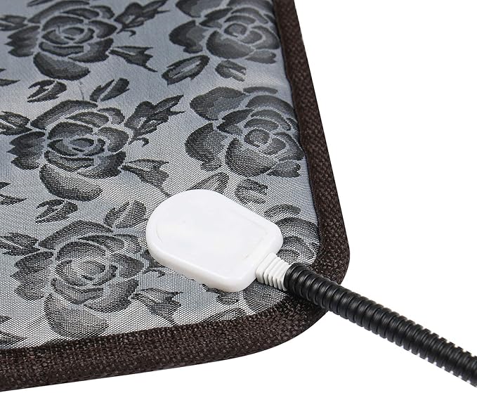 Pet Heating Pad Turn Any Pet Bed Into a Heated Pet Bed Indoor Adjustable Heated Cat Bed Mat for Cats Dogs Waterproof Pet Warmer Mat with Chew Resistant Cord(17.7" x17.7)