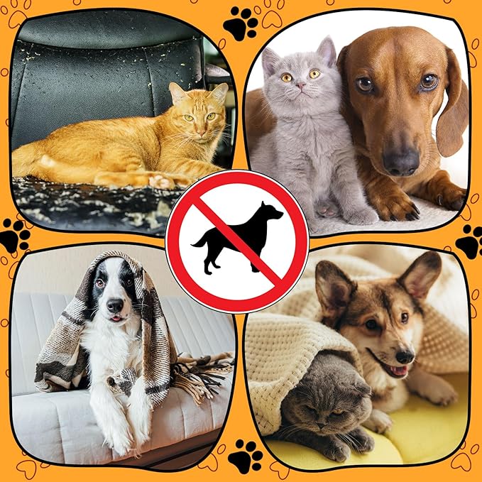 Kigley Pet Deterrent Mat to Keep Dogs Off Bed Couch and Furniture 72x56.3x0.04in Pain Free Couch Mat Non Electric Pet Repellent Mat Cats Dogs Couch Cover to Keep Pets Off Sofa Couch (Brown)