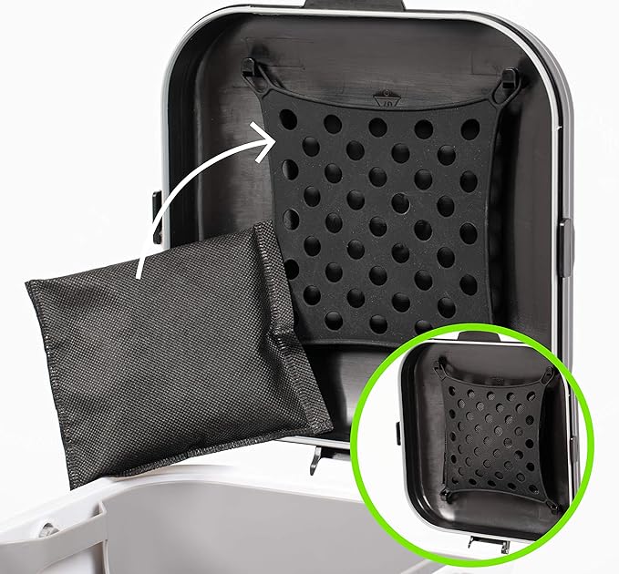 Bamboo Charcoal Deodorizer Bag for Litter Disposal Box/Diaper Pails (4 Pack) - Replacement Inserts for PetFushion Portable Cat Litter Disposal - Absorb and Eliminate Odors/Smells