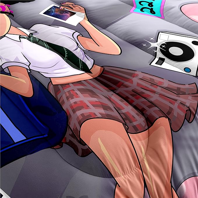 African American Girl Bedding Set Full Comforter Set for Girls Bedroom Decor Black Girl Comforter Set with 2 Pillowcases Kids Comforter Sets Gifts for Girls Kids Teens