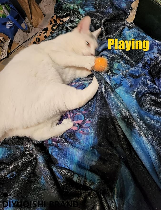 Assorted Cat Toys for Indoor Cats & Kittens - 26-Piece Set with 6 Bell Balls & 20 Reflective Balls for Safe Active Play & Mental Stimulation