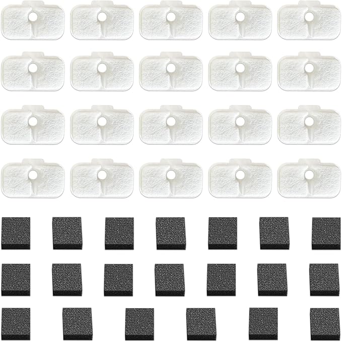 20PCS Cat Water Fountain Filter Replacement for Petlibro - Pre-Filter Sponges Compatible with PLWF105, PLWF115, PLWF005 - Keep Your Pet Libro Fountain Clean and Fresh with PET STANDARD Filters