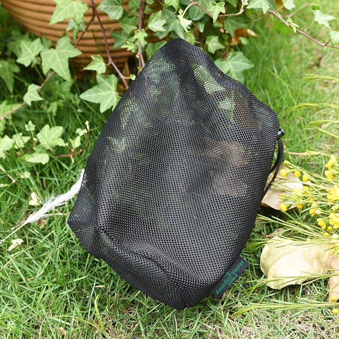 5pcs Durable Drawstring Net Bag Storage Ditty Bag M