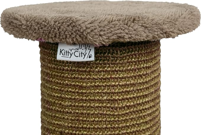 Kitty City Sisal Post Scratcher, Scratch Perch Cover Replacements 2pk, Tan