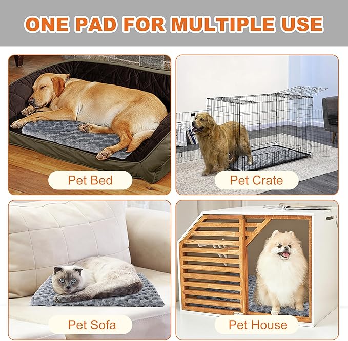 Cat Heating Pad, Electric Pet Heating Pad for Cat, Cat Warming Pad with Chew Proof Cord, 9 Heat Levels, Auto-Off, 18" x 18"