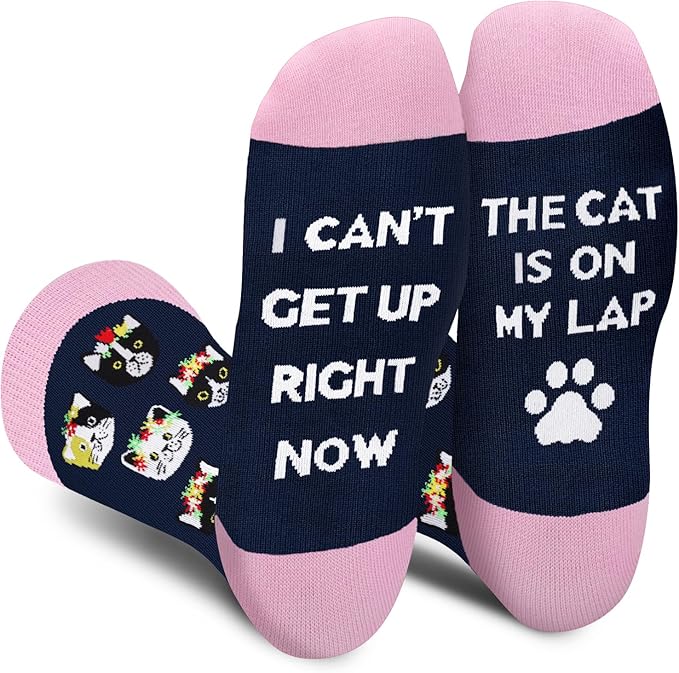 AGRIMONY Funny Cat Dog Socks for Women Teen Girls-Animal Novelty Cute Socks-Mothers Day Cat Dog Mom Gifts Stocking Stuffers