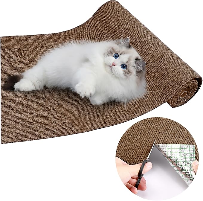 Couch Protector from Cat Claws 78.7"x15.8" Cat Scratching Mat Set, Cat Scratch Furniture Protector, Cat Scratching Post Scratch Pad Cover Replacement for Cat Tree Shelf Steps Couch Corner Wall