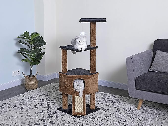 Go Pet Club F707 46" Kitten Tree,Brown