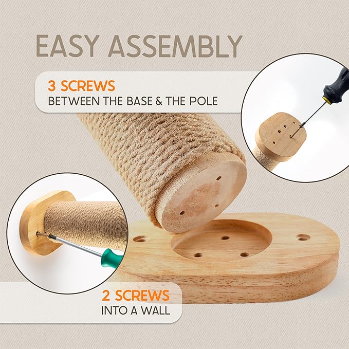 2-Pack Cat Wall Steps - Wooden Cat Shelves for Wall Mounting, Cat Wall Shelves and Perches for Kittens & Adult Cats - Cat Wall Furniture Set with Jute Rope for Scratching, Kneading, Climbing.