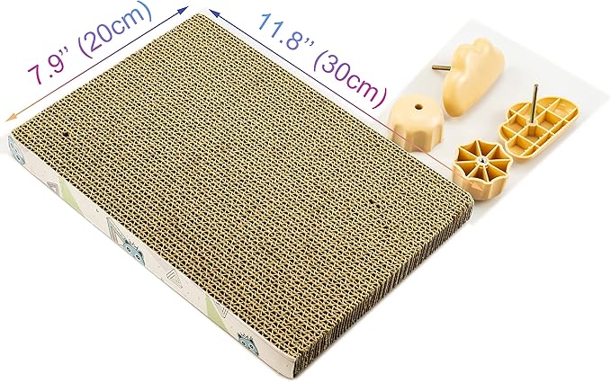 Cat Scratching Post for Cage 30X20CM, Cage Wall Mounted Cat Scratcher, Cardboard Scratcher, SCR-30X20CM-3.3CM