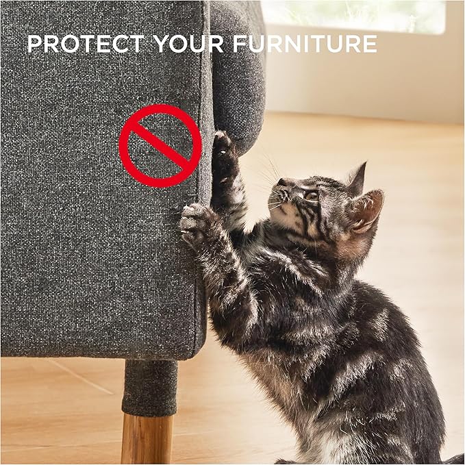 Lesure 29" Tall Cat Scratching Post - Premium Sisal Rope Highly Resistant Carpet Scratching Posts for Indoor Cats Adults, Sturdy Large Cat Scratch Pole with Hanging Ball, Grey(29 inch)