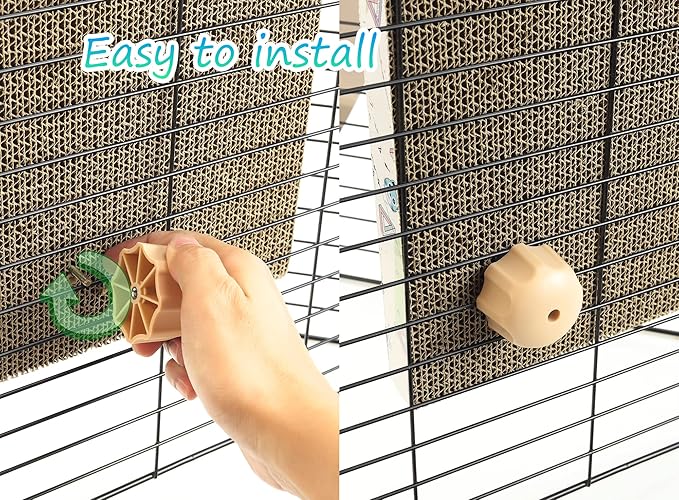 Cat Scratching Post for Cage 40X20CM, Cage Wall Mounted Cat Scratcher, Cardboard Scratcher, SCR-40X20CM-3.3CM