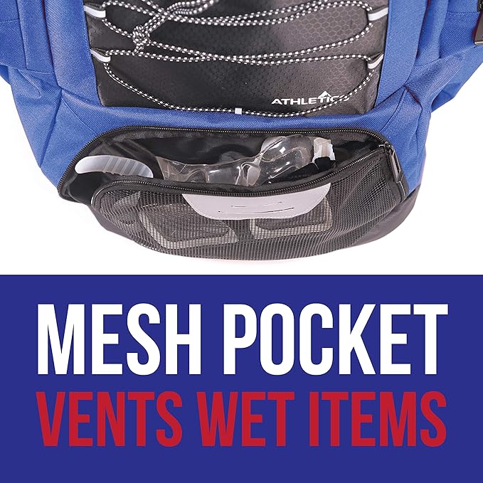 Athletico Swim Backpack - Swim Bag With Wet & Dry Compartments for Swimming, Beach, Camping - Pool Bags With Laptop Sleeve