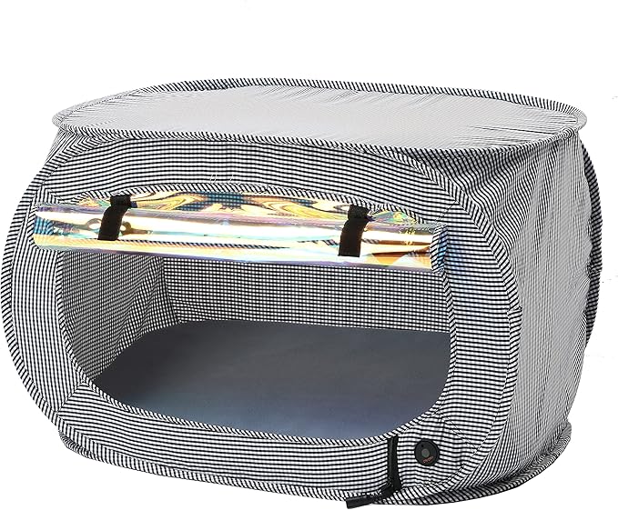 Pet Life ® "Enterlude Electronic Heating Lightweight and Collapsible Pet Tent
