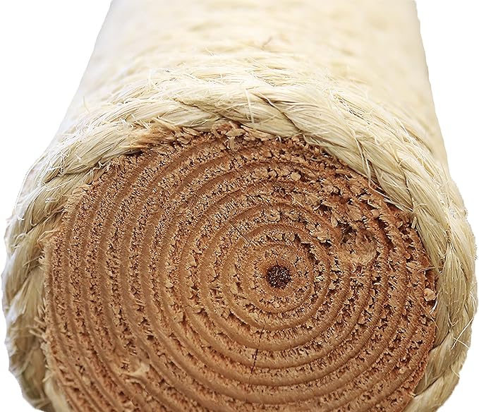 New Cat Condos Solid Wood Cat Scratching Post, Gray Speckled