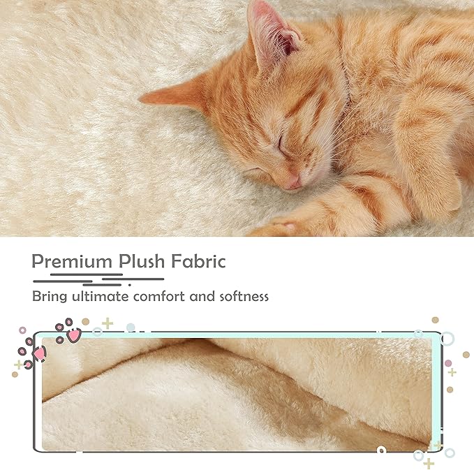 Yaheetech 23.5in Cat Tree Tower, Cat Condo with Sisal-Covered Scratching Posts, Cat House Activity Center Furniture for Kittens, Cats and Pets - Beige