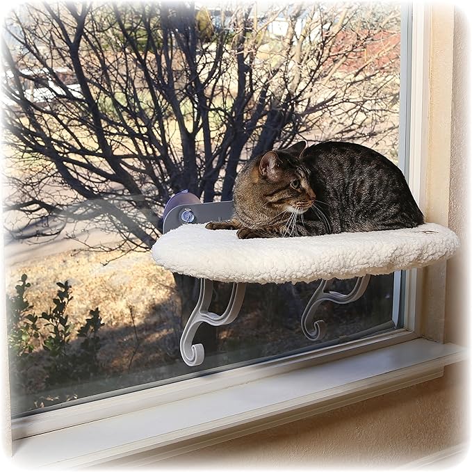 K&H Pet Products Universal Mount Kitty Sill Cat Window Perch 14 X 24 Inches Original