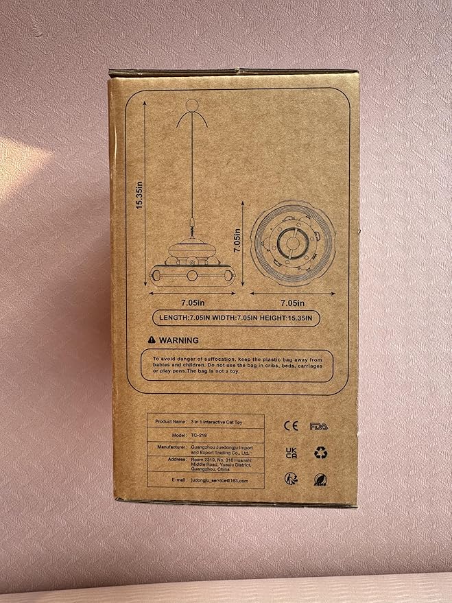 3-in-1 Interactive Cat Toy for Indoor Cats - Exciting Teaser Wand, Ball Track, and Whack-a-Mole Game - No Batteries Needed, Sturdy and Safe - Ultimate Mental and Physical Stimulation