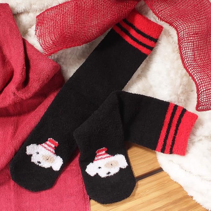 BambooMN Women's Super Soft Warm Microfiber Fuzzy Cozy Animal Socks or Christmas Winter Animal Socks, Value Pack