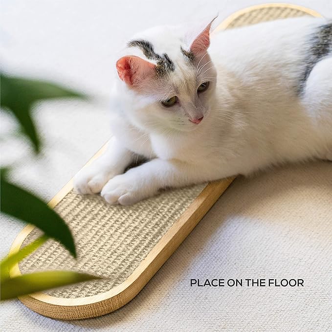 7 Ruby Road Wall Mounted Cat Scratcher - Indoor Cat Scratching Board Cat Vertical Cat Scratcher for Wall - Cat Scratch Pad Scratching Post for Indoor Cat Wall Mounted - Cat Wall Furniture Scratch