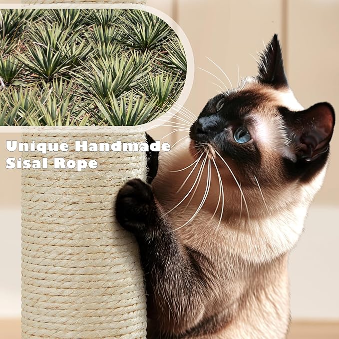 Yaheetech 54in Cat Tree Tower Condo, Cat Tree for Indoor Cats w/Scratching Post for Kittens Pet House Play