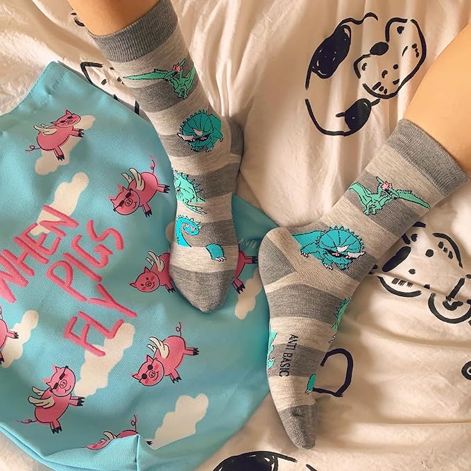 ANTI BASIC Novelty Cat Socks Gift for Women(fits Women shoe size 6-12)