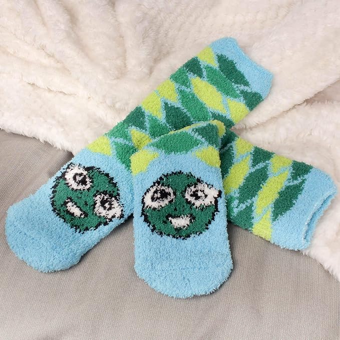 BambooMN Women's Super Soft Warm Microfiber Fuzzy Cozy Animal Socks or Christmas Winter Animal Socks, Value Pack