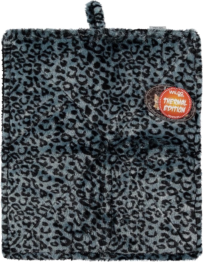 WALOO Pets Self Heating Thermal Cat Mat & Napping Pad (Leopard Gray)