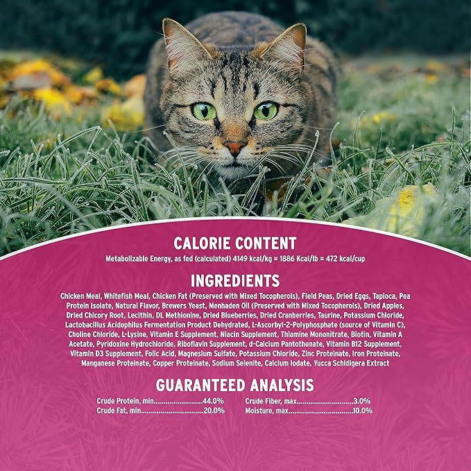 Annamaet Grain-Free Feline Formula Dry Cat Food, (Chicken & Fish), 4-lb bag